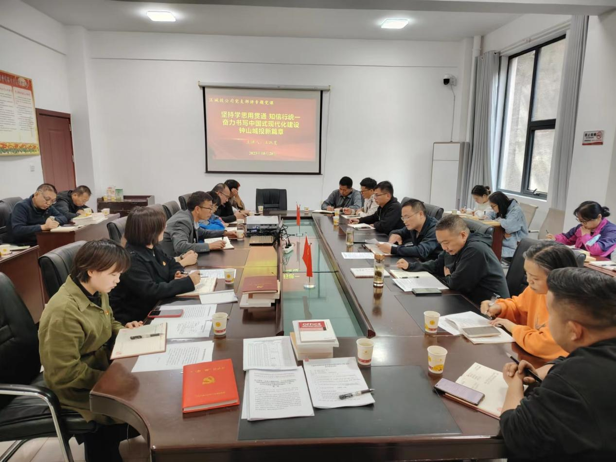 六盤(pán)水市鐘山區(qū)城市建設(shè)投資有限公司 開(kāi)展主題教育講專(zhuān)題黨課